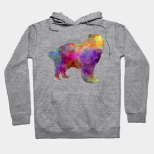 Caucasian Shepherd Dog in watercolor Hoodie